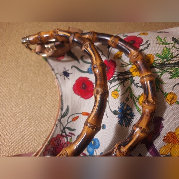 Gucci Bamboo Floral Bag - Picture 6 of 16